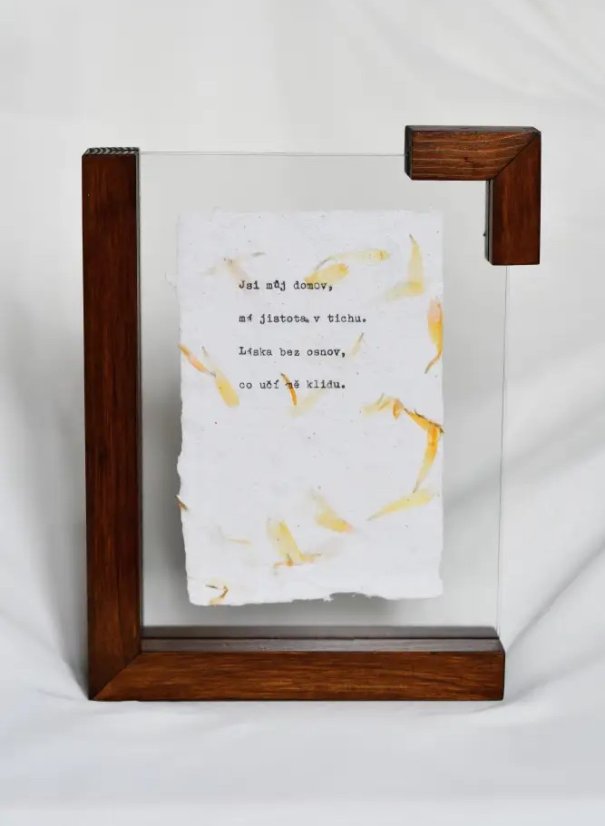 Rámeček s dvojitým sklem "Karmín"