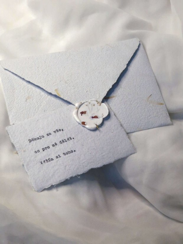 Děkuju za vše | ruční papír A7