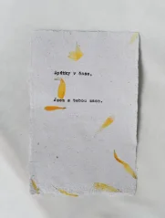 Citát o vzpomínkách „Zpátky v čase“ | Upcyklovaný ruční papír