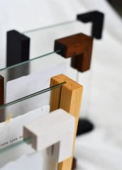 Rámeček s dvojitým sklem "Obsidián"