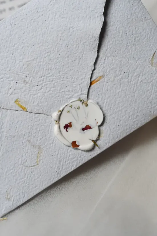 Obálka z ručního papíru C6 I Upcyklovaná