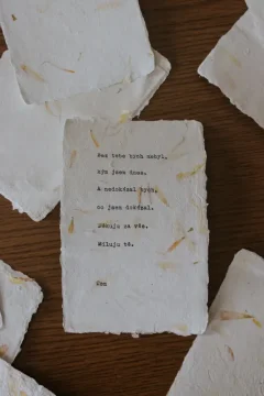 Texty "k příležitosti" - Vonný vosk  - Bez vosku