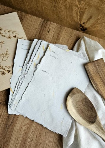 Ruční papír na recepty