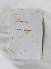 Citát „Unavená městem“ | Upcyklovaný ruční papír