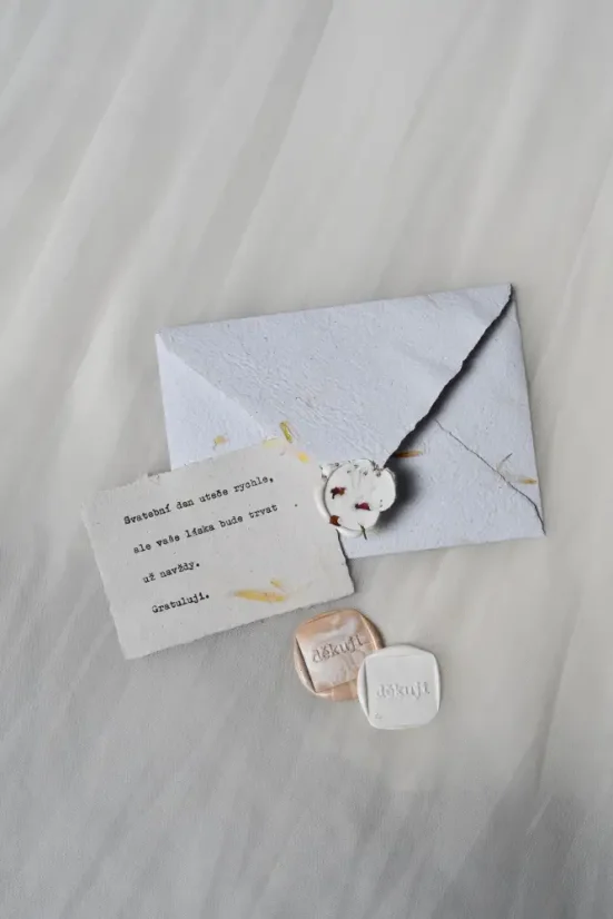 Obálka z ručního papíru C6 I Upcyklovaná