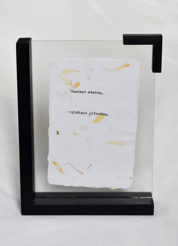 Rámeček s dvojitým sklem "Obsidián"