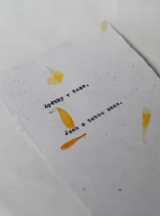 Citát o vzpomínkách „Zpátky v čase“ | Upcyklovaný ruční papír