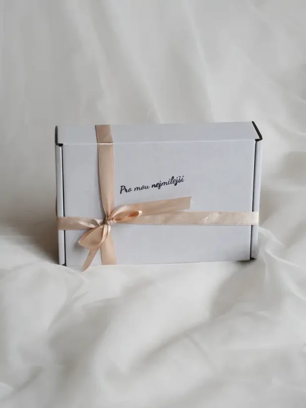 Dárkové balení malé (vhodné pro samotný ruční papír) - Text: Z lásky