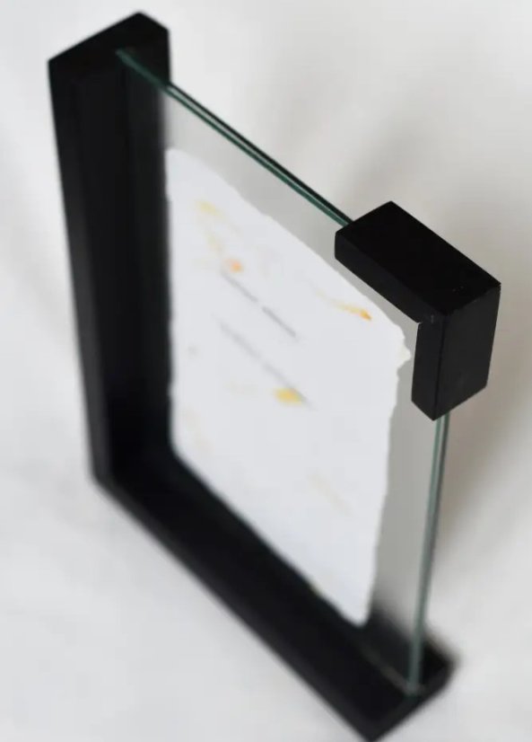 Rámeček s dvojitým sklem "Obsidián"